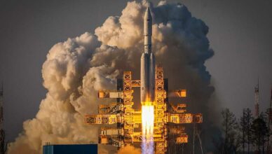 запуск ракеты ангара